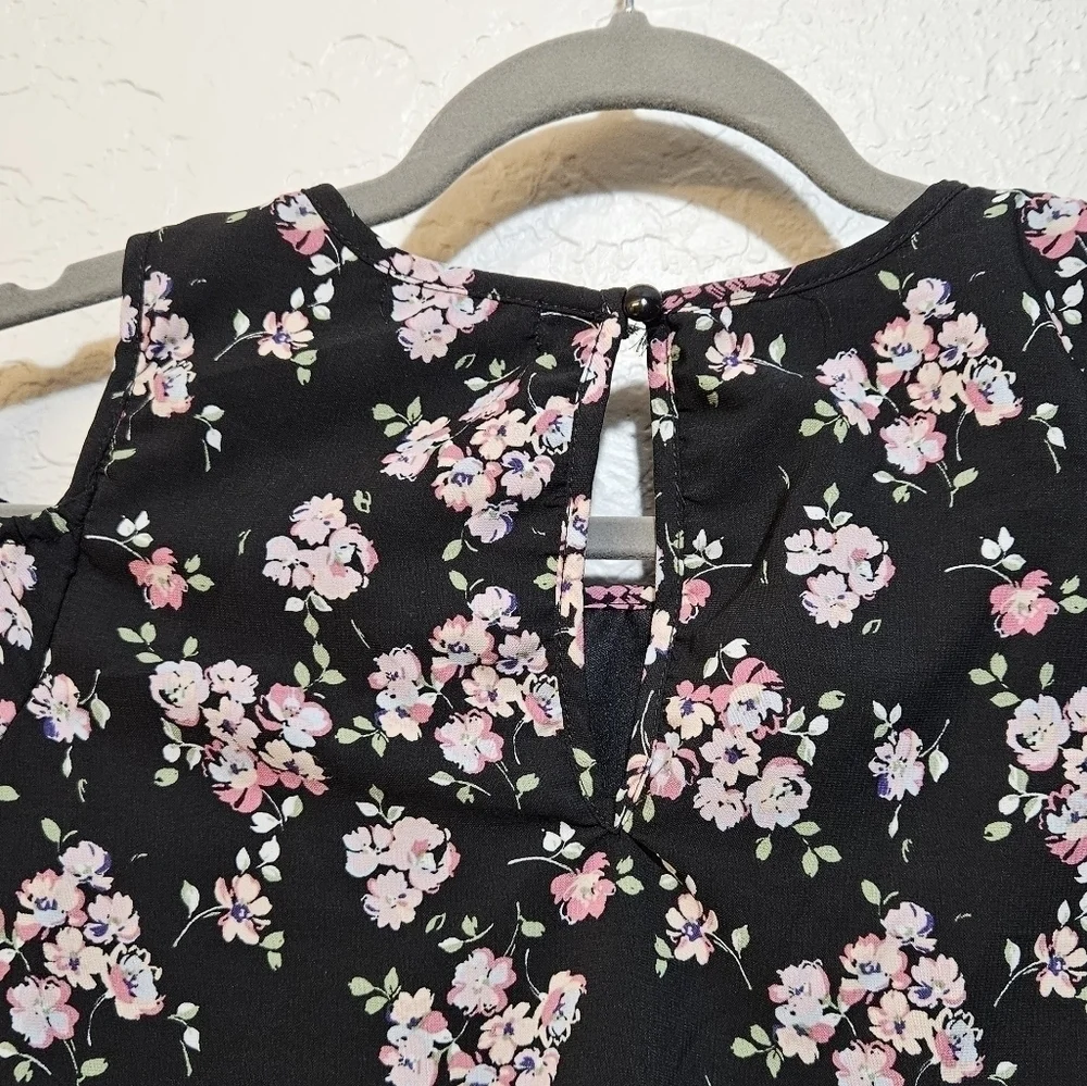 Takara Girls Floral Cold Shoulder Romper size L (girls)
